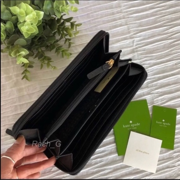 Kate Spade Greta Court Neda Glitter Wallet - Picture 3 of 4